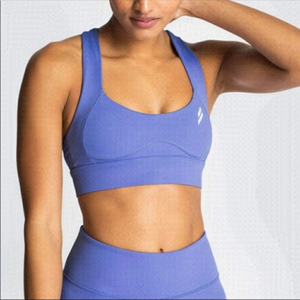 DOYOUEVEN Excel Crop Top Sports Bra in Sky Blue XS